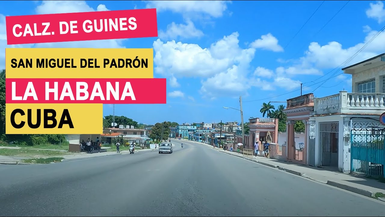 Manejando por la Calzada de Guines en San Miguel del Padron, La Habana Cuba 2022