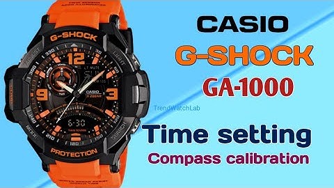 How to set time casio g-shock GA-1000.