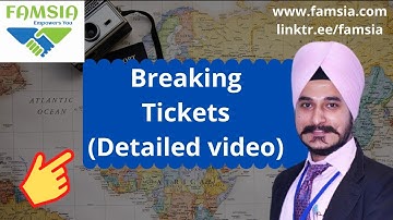 Breaking Tickets (Detailed video) #breakingtickets #cheaptickets#breakingairlinesysytem