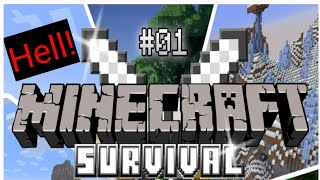 DAY - 1 (Gone Wrong) l Attack Of Zombie Gang l Minecraft Gameplay Video # minecraft 