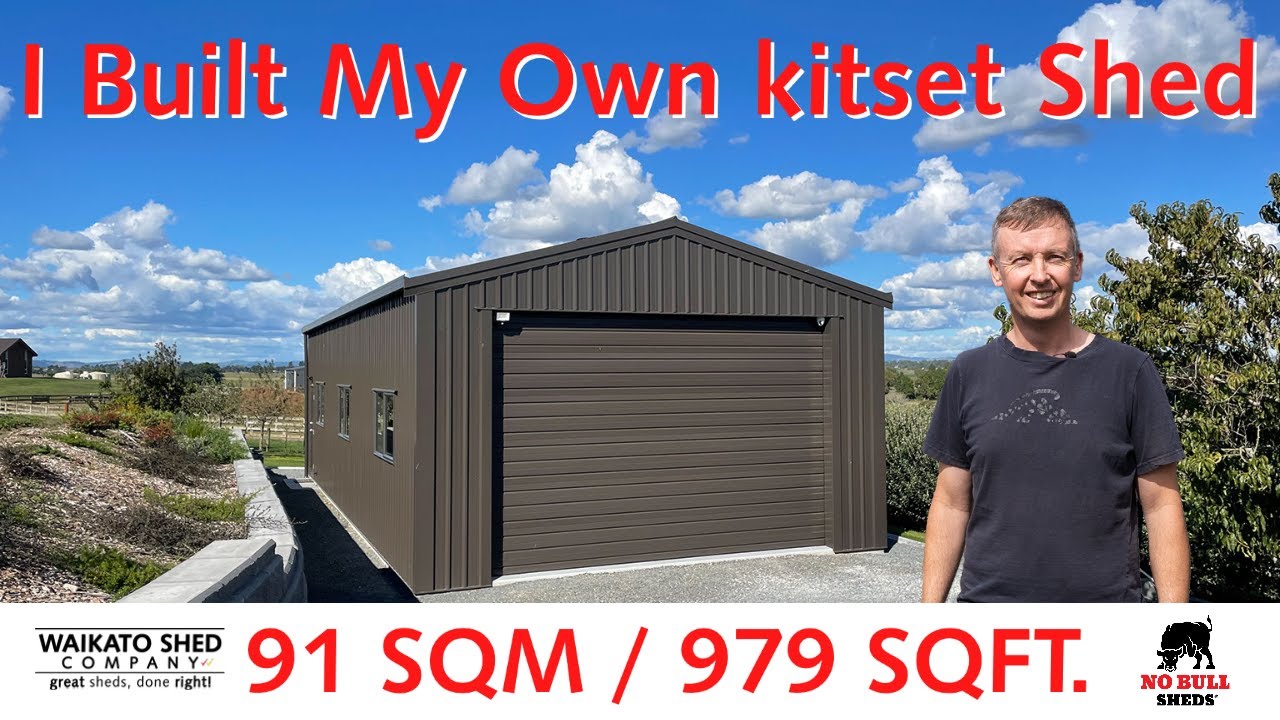DIY Shed Project Complete Build With A Waikato Kitset Shed