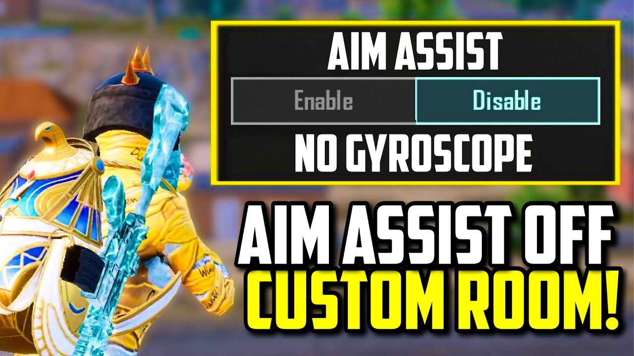 AIM ASSIST OFF & NO GYRO SPRAYS IN CUSTOM ROOMS! | PUBG Mobile