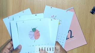 Mini desk Calendar 2022 ll Paper Crafting  ll 🎁 DIY