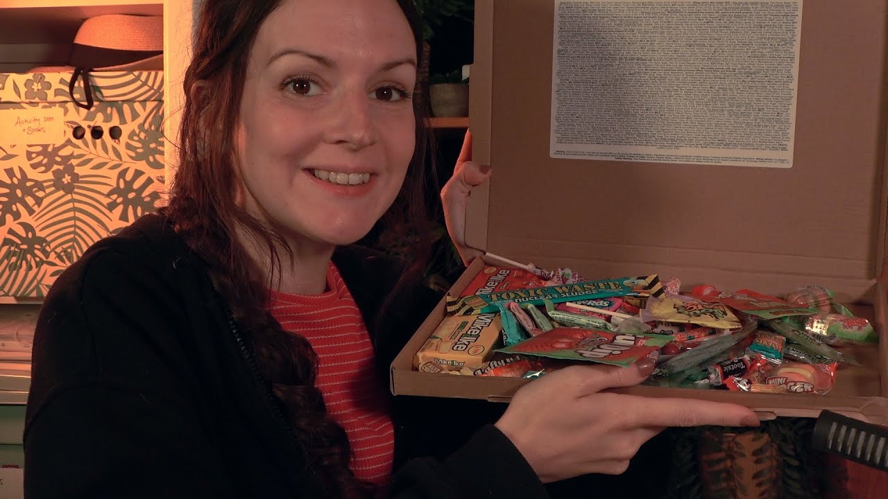 ASMR Trying American Candy - Mouth Sounds, Crinkling