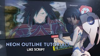 Neon outline effect tutorial - Kinemaster