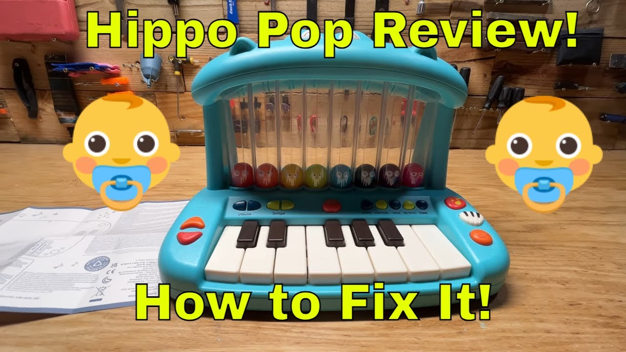 How to Fix B Toys Hippo Pop Musical Toy Keyboard! Hippo Pop