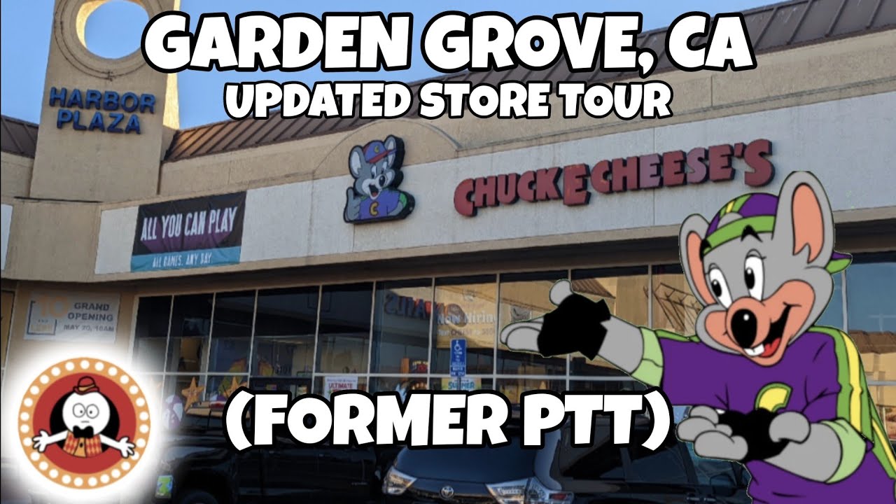 Chuck E Cheese's Updated Store Tour Garden Grove, CA (Former PTT