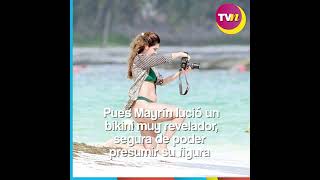 Mayrín Villanueva y su hija, Romina Poza, parecen hermanas; las captamos en la playa