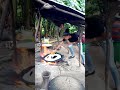A tourist from USA trying to bake enjera