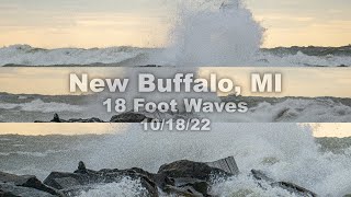 Huge Waves - New Buffalo, Michigan - 10/18/22