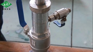 Install video of insertion electromagnetic flowmeter