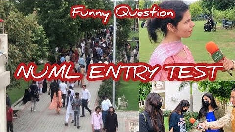 NUML Entry Test || funny question | NUMLAdmission day | university life Hamarapakistan basitmalik