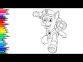 Paw Patrol Drawing, Painting &amp; Coloring For Kids and Toddlers_ Kids Art | Paw Patrol 