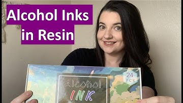 I tried alcohol inks in resin for the first time!