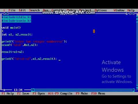 Turbo C++ Software demo