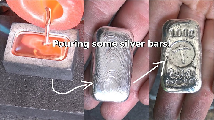 Making some Hand Poured Silver bars!