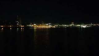 Timelapse (hyperlapse) Cheboksary night's view from Volga river / Вид на ночные Чебоксары с Волги