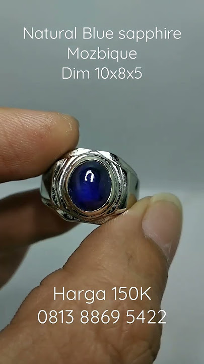 Natural Blue Sapphire safir Mozambique Murah banget #sale #gemstone #akik #permata #safir