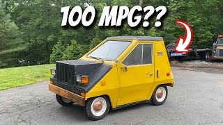 This Car Gets 100 MILES PER GALLON! (1974 CitiCar Diesel)