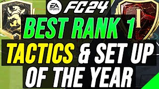 BEST META RANK 1 WEEKLY TACTICS SET UP OF THE YEAR (RANK 1 POST PATCH ELITE TACTICS) - EA FC 24