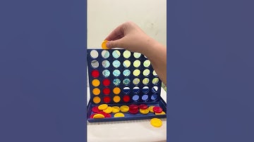 Connect 4 in a row interesting game challenge #games #couple #challenge #boardgames #videos #shorts