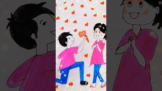 #ArtWithKavya #CoupleDrawing #RomanticDrawing #CuteCoupleArt#youtubeshorts