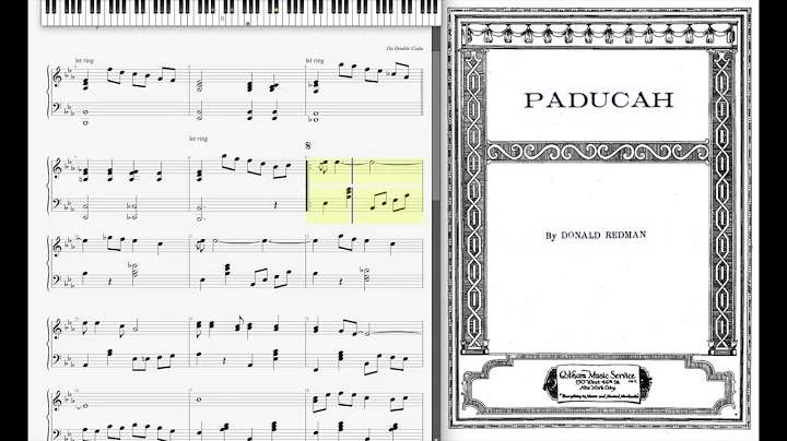 Paducah by Donald Redman (1929, Jazz piano)