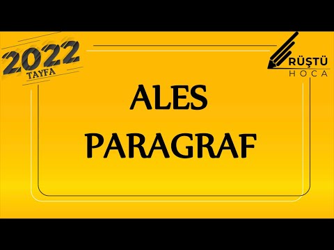 ALES / PARAGRAF / RÜŞTÜ HOCA