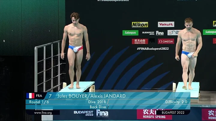 J. BOUYER & A. JANDARD - 2022 FINA World Championships, Budapest (HUN) - Sync Men 3m Prelim FULL - DayDayNews
