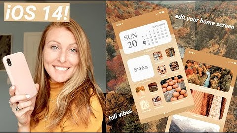 *iOS 14* HOME SCREEN CUSTOMIZATION // fall aesthetic (widgetsmith and shortcuts!) #iOS14