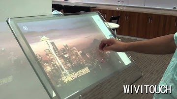 wivitouch foil used under glass, transparent touch KIOSK
