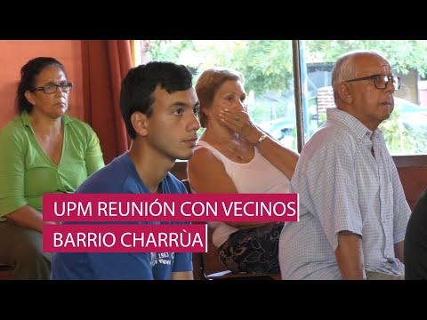 UPM reunión informativa con vecinos del Barrio Charrúa