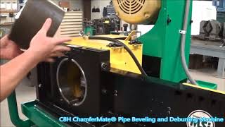 Pipe Beveling with a MSI C8H ChamferMate® Pipe Beveling and Deburring Machine
