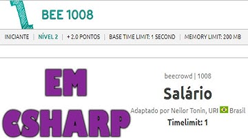 Beecrowd 1008 C# (C-Sharp)