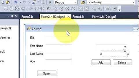 Visual C++ Tutorial 11 -Windows Forms Application: How to Use a Combo box