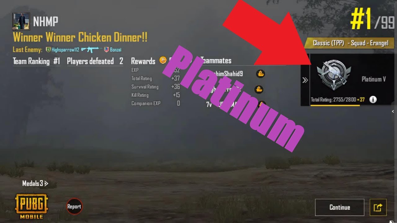 First Time In Platinum In PUBG Mobile Squad PUBG Mobile YouTube