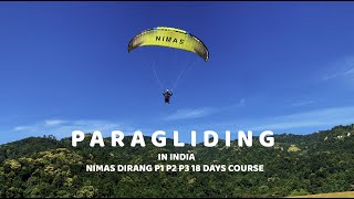 Combined Paragliding Course 18 days @ ₹55,660 | P1 P2 P3 | NIMAS, Dirang 2023, India |  Vlog 7