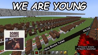 Minecraft Noteblock Cover: We Are Young by fun. (with fireworks)