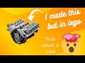 How to make a Lego mini engine