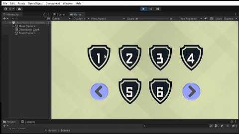 Unity Responsive UI menu test