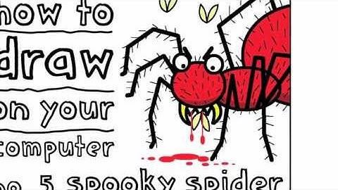 How to draw a spider using MS Paint