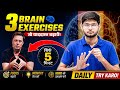 3 Brain Exercises for Students 🧠 | Sirf 5 Minute Daily Memory Power &amp; Focus Kaise Badhaye?