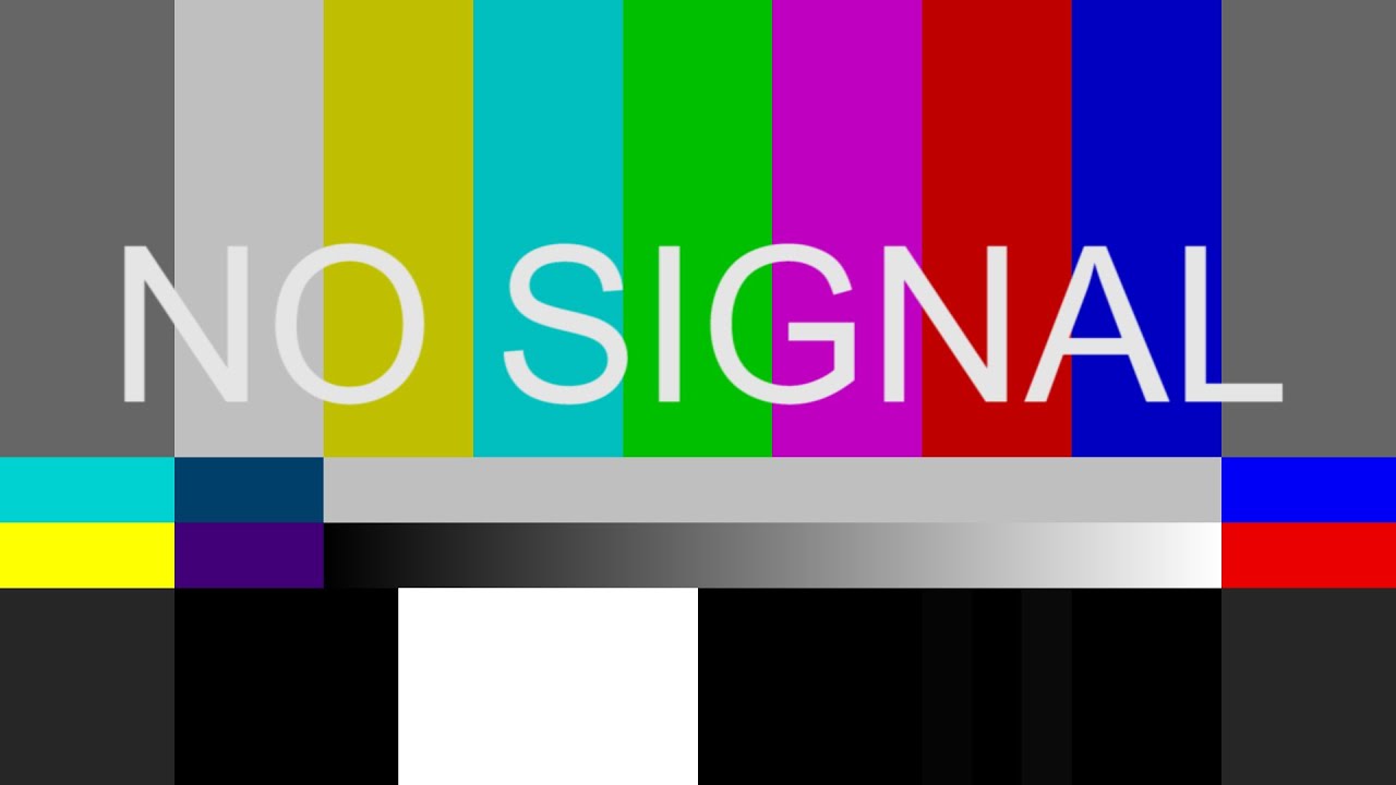 No Signal Sound Effect Bad Signal Sounds Tv Testscreen Color Bars Sfx Youtube