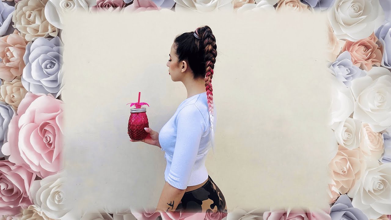 TUTO COIFFURE: Longue tresse avec rajout FACILE et RAPIDE. 😘