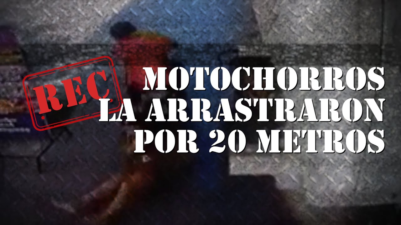 MOTOCHORROS LA ARRASTRARON 20 METROS - El COLECTIVERO SALVADOR - #REC