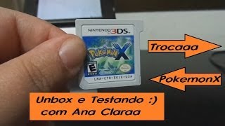 Troca de Game - POKEMON X - 3DS e Dica de como apagar o Save! [BR]