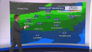 North Carolina Forecast: Mild and dry Friday ahead of cooler, wet Saturday