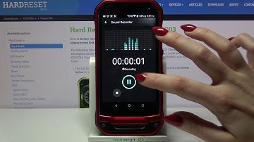 How to Make a Sound Recording on KYOCERA Torque G03 – Sound Recorder Tutorial