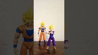 Goku teaches Gohan how to do a kamehameha