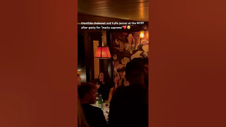 timothée chalamet and kylie jenner at the NYFF after-party for "marty supreme" new viral video